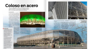 feature Industria del Acero Monterrey about FTC Groupama Budapest Stadium by Codina Metal