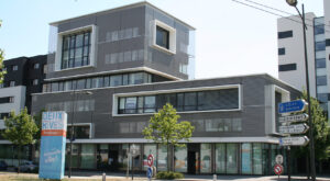 Codina Architectural Icade Illot Kurvau-Routedu Rhin Straßburg Frankreich Metallgewebe