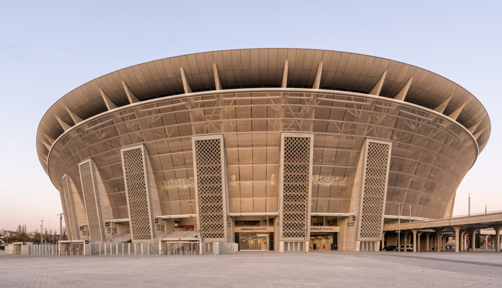 Codina Architectura Puskas Arena Rete metallica