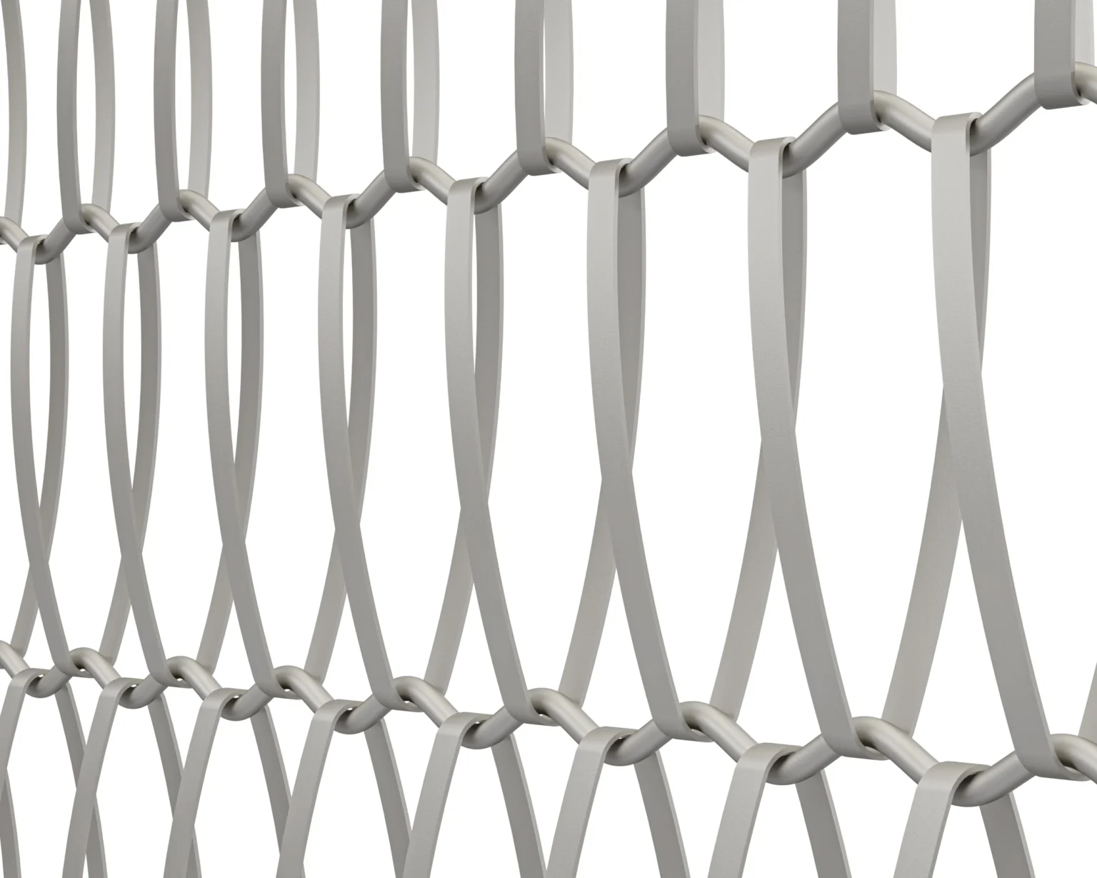 Natürliches Aluminiumnetz Eiffel 40100 – Aluminiumnetze von Codina Architectural sind die leichten Netze für Architekturprojekte.
