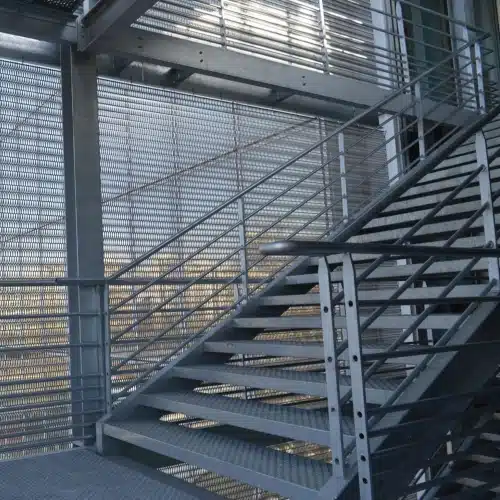 metal mesh for staircases. staircase enclosure