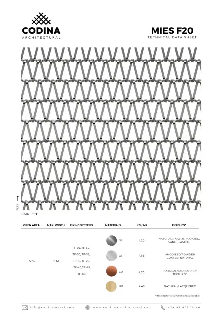Metal Mesh Model Mies F20