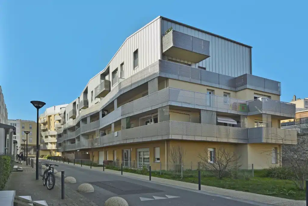 metal banister for housing units